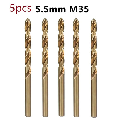 HSS M35 Cobalt Drill Bit Set 1–3mm for Stainless Steel Auger High-Quality Drill Press Power Tool Parts