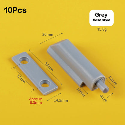 10PCS Cabinet Door Catch Damper Buffer – Soft Close Furniture Hardware for Kitchen Cupboard & Drawer Quiet Closing