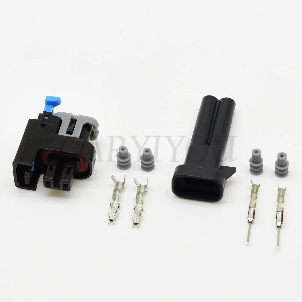 Wuling Excelle Sail Fuel Injector 2Pin Waterproof Connector Plug with Terminal for Methanol Modified Cars