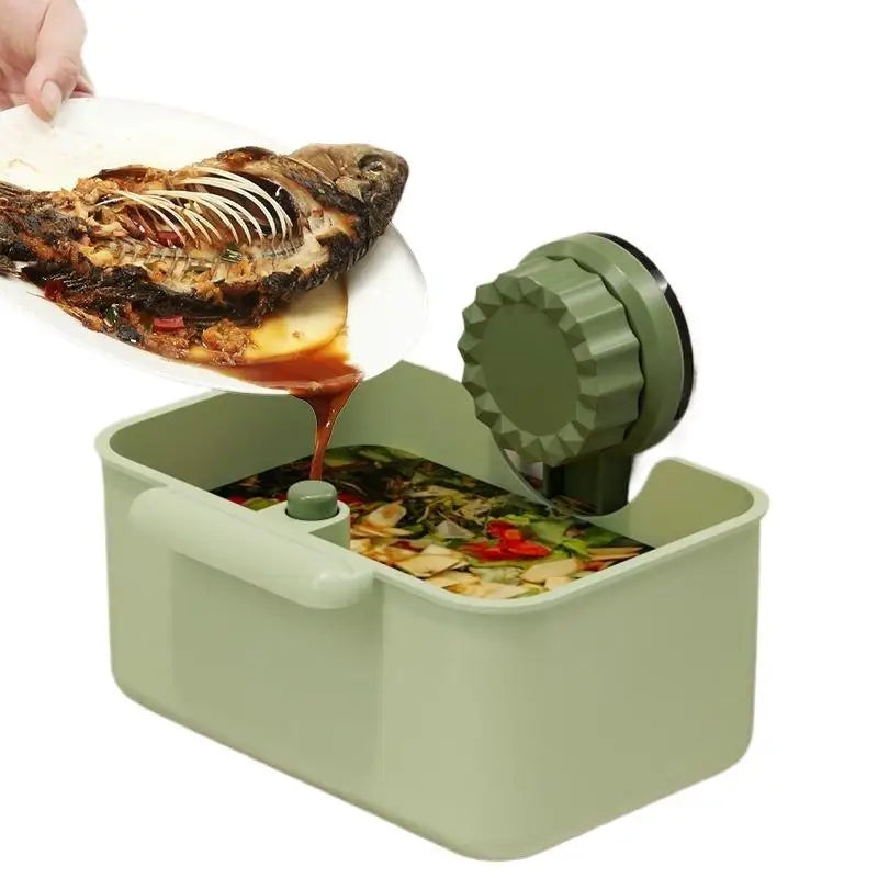 Sink Drain Strainer Basket Anti-Leak Filter Grid One-Click Press Drain