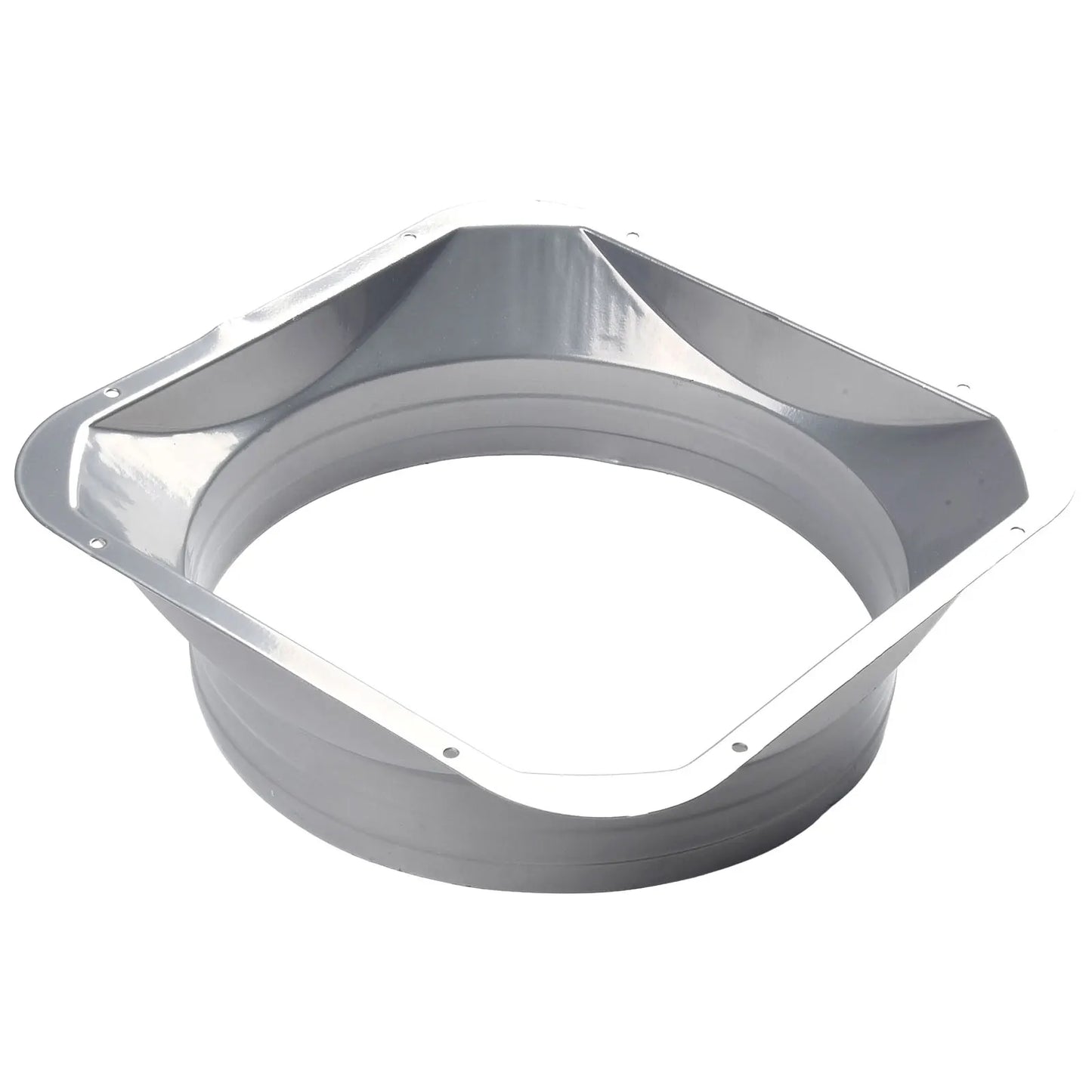 For Kitchen Hood Ventilator Pipe Connecting Vent Flange Exhaust Duct 4-10inch Electrostatic Spray Metal Silver-gray