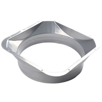 For Kitchen Hood Ventilator Pipe Connecting Vent Flange Exhaust Duct 4-10inch Electrostatic Spray Metal Silver-gray