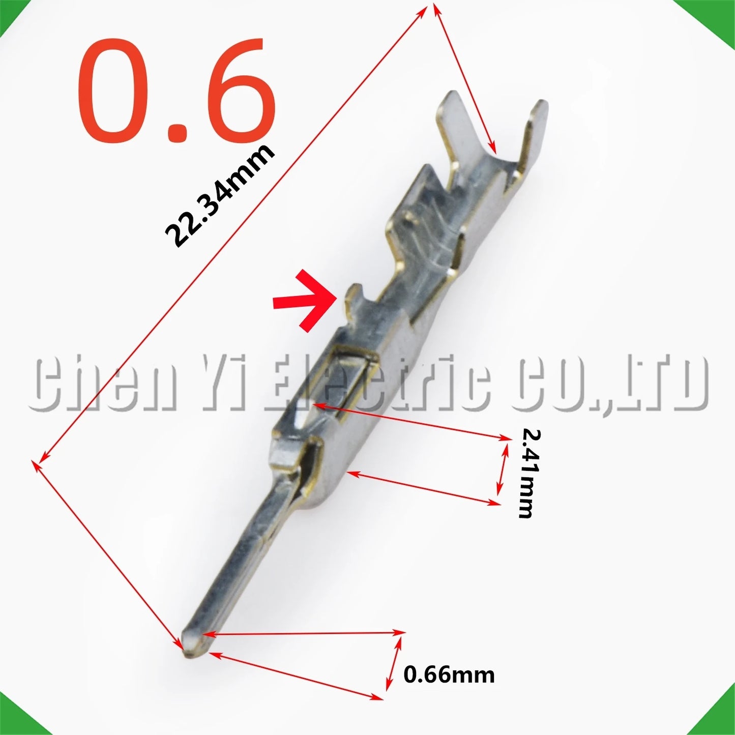 50pcs 0.6mm Automotive Crimp Pins 8100-4030 8100-4027 82998-24290 Connector Terminals