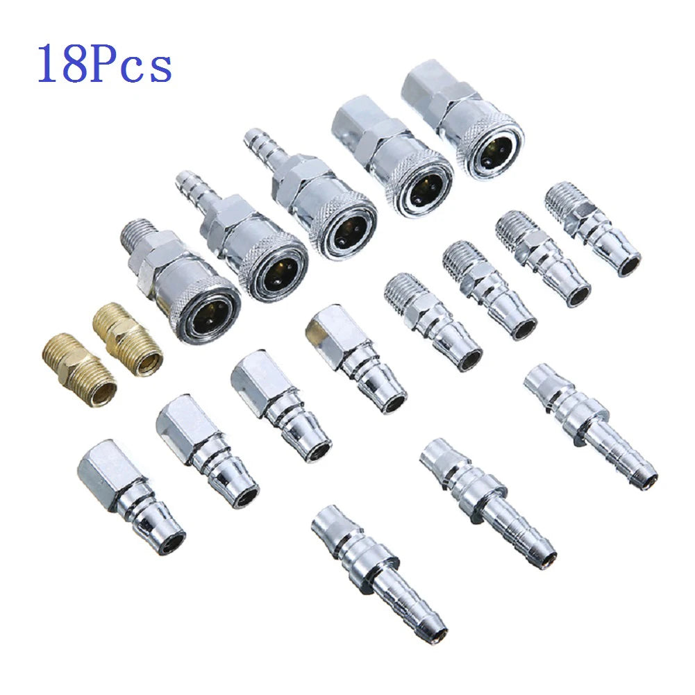Air Compressor 1 4 For BSP Air Hose Fittings Push-in Insertion Temperature Resistance Anti-Rust Easy To Replace