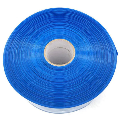 Blue PVC Heat Shrinkable Tube 100mm–600mm Insulating Sleeve for Lithium Battery Package Plastic Shrink Film