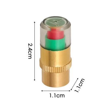 8/1pcs Motorcycle Car Tire Pressure Monitor Valve Cap Sensor Indicator Eye Alert Auto Tire Pressure Inspection Tool Tire Valve