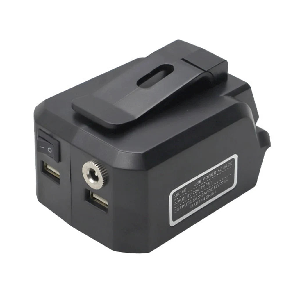 MK18B Battery Adapter For 18V Li-Ion USB Charger 12V DC Output Connector For Heated Jackets And Handbags Battery Adapter
