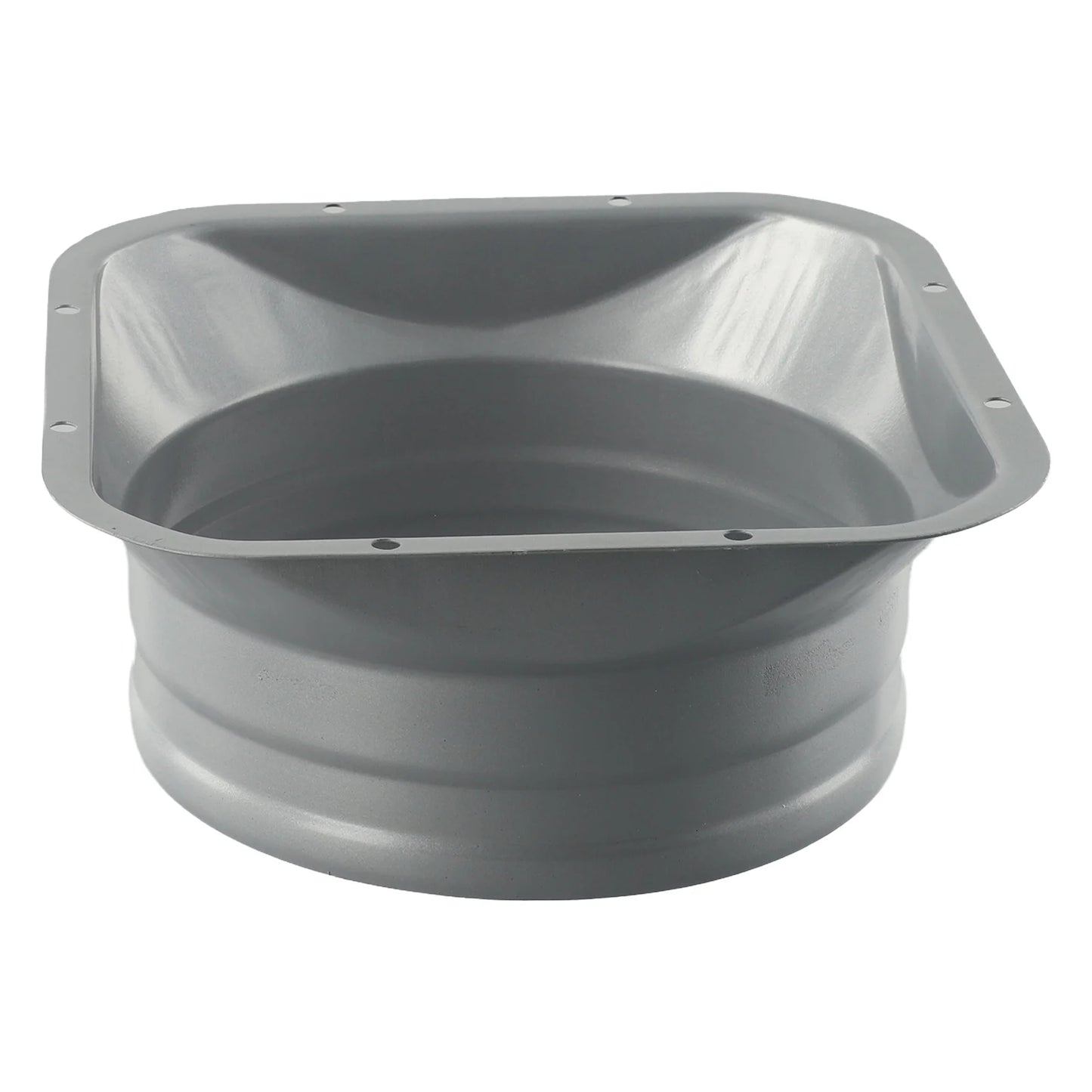 For Kitchen Hood Ventilator Pipe Connecting Vent Flange Exhaust Duct 4-10inch Electrostatic Spray Metal Silver-gray