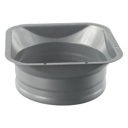 For Kitchen Hood Ventilator Pipe Connecting Vent Flange Exhaust Duct 4-10inch Electrostatic Spray Metal Silver-gray