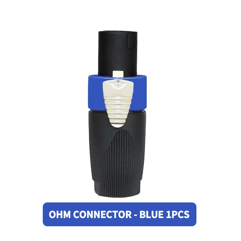 NL4FC Speakon 4 Pin Audio XLR Connector Ohm Head Solder-Free Amplifier Terminal for Superior Sound