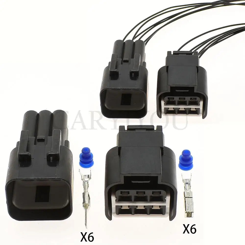 936257-2 / 936294-2 Automotive 6-Pin Waterproof Accelerator Pedal Connector — Female Male Sealed Car Socket
