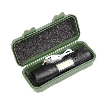 Ultra Bright Rechargeable LED Flashlight Zoomable High Lumens