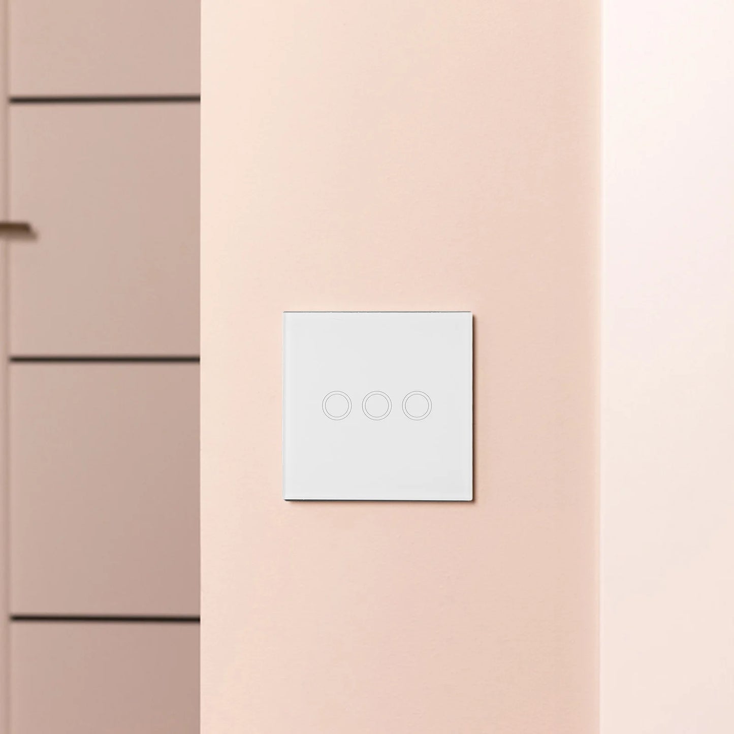 Contemporary 3 Gang Touch Light Switch Engineered to Work Seamlessly With All Your Lighting Fixtures in Any Location