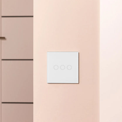 Contemporary 3 Gang Touch Light Switch Engineered to Work Seamlessly With All Your Lighting Fixtures in Any Location