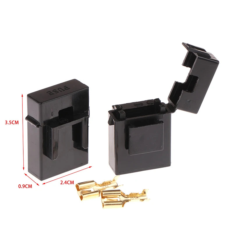 New 10Pcs AC Assembly Blade Type Auto Insurance Plug Standard Fuse Box With 20 Terminals Middle Car Fuse Holder