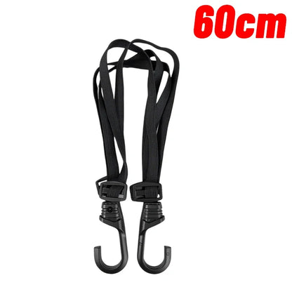 60/90cm Motorcycle Helmet Straps Motorcycle Accessoy Hooks Luggage Retractable Elastic Rope Fixed Strap Motos Helmet Luggage Net