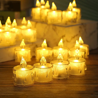 Heart-Shaped LED Flameless Candle Battery Tealight for Home Decor