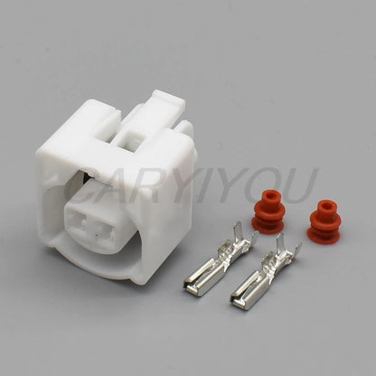 2-Pin White Intake Air Temperature Sensor Connector DJ7025-2.3-21 Waterproof for Toyota Camry