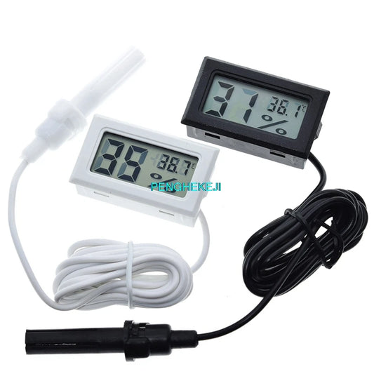 Embedded Digital Hygrometer Temperature and Humidity Meter FY-12 with Wired Probe