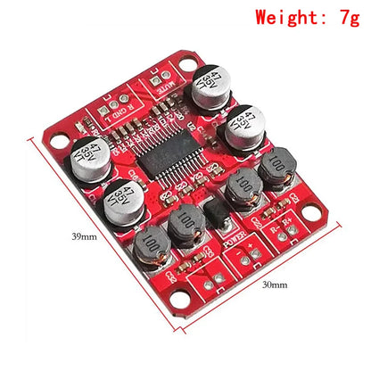 Bluetooth 4.2 TPA3110 Dual Channel 15W/30W Stereo Audio Amplifier Board for USB Portable and Car Speakers