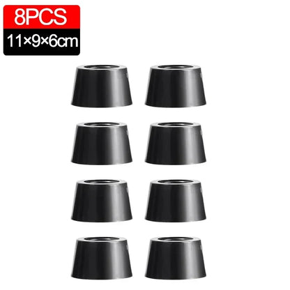 8/40Pcs Rubber Pads Floor Protectors Table Chair Furniture Leg Cover Speaker Cabinet Bottom Black Tips Absorber Non-slip Gasket