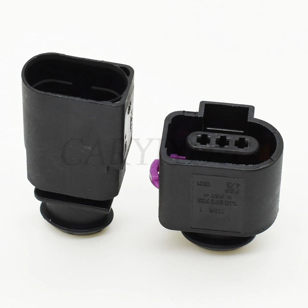 3-Pin Waterproof Electrical Wire Connector 1J0973703 Temp Sensor Socket Plug for AUDI A4 A6 AVK VW Automotive
