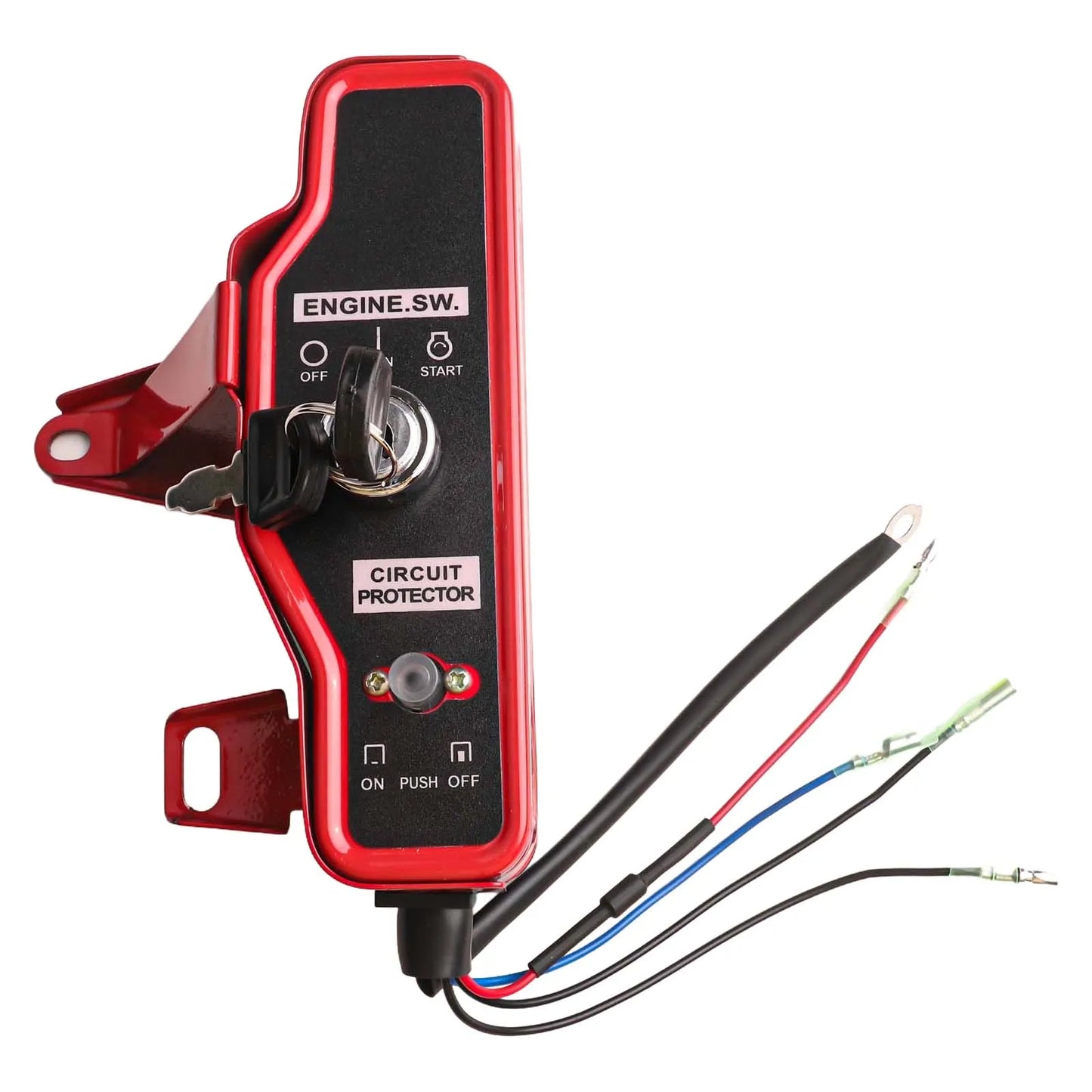 Engines Generator Pump Ignition Switch 168F/170F 188F/190F 20.5 X 7 Cm/8.07 \\\\\\\"x 2.76\\\\\\\" Iron Red+black Brand New