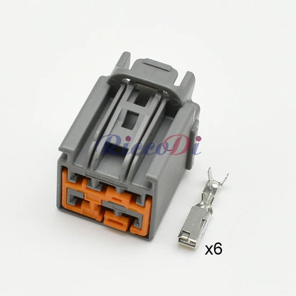 6 Pin 2.8 Series Automotive Connector 7282-6466-40 7283-6466-40 Wire Harness Plastic Housing Male Female Socket