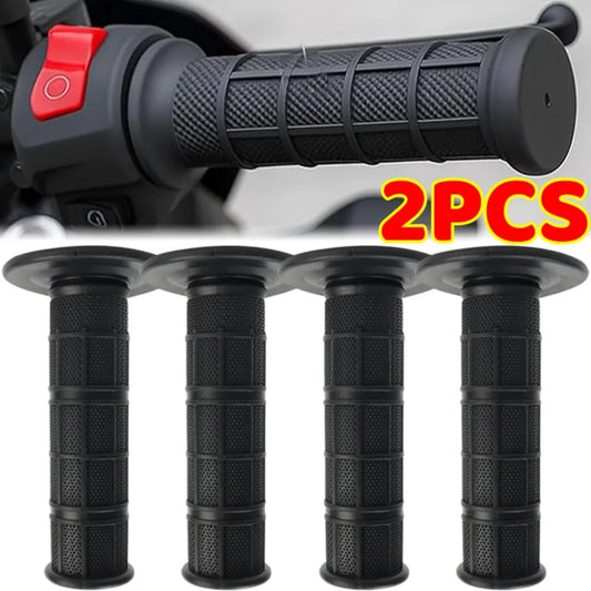Universal Soft Silicone Motorcycle Handlebar Grips Anti Slip Gel Handle Bar Cover Dirt Bike Motocros Scooter Shock Absorb Sleeve
