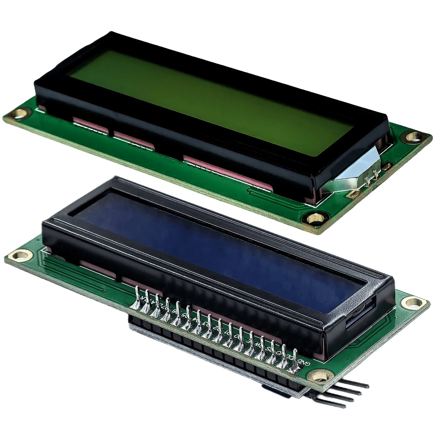 LCD1602 16x2 Character I2C LCD Display Module with PCF8574 Interface 5V Blue Yellow Green Screen for Arduino Projects