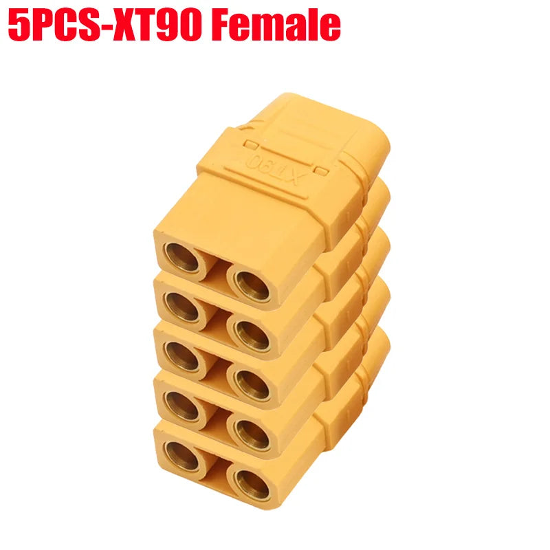 XT90 Male Female Connectors Plug Welding Terminal Plugs for RC Lipo Battery Motor Charge Lead Plugs Banana Male Female Adapter