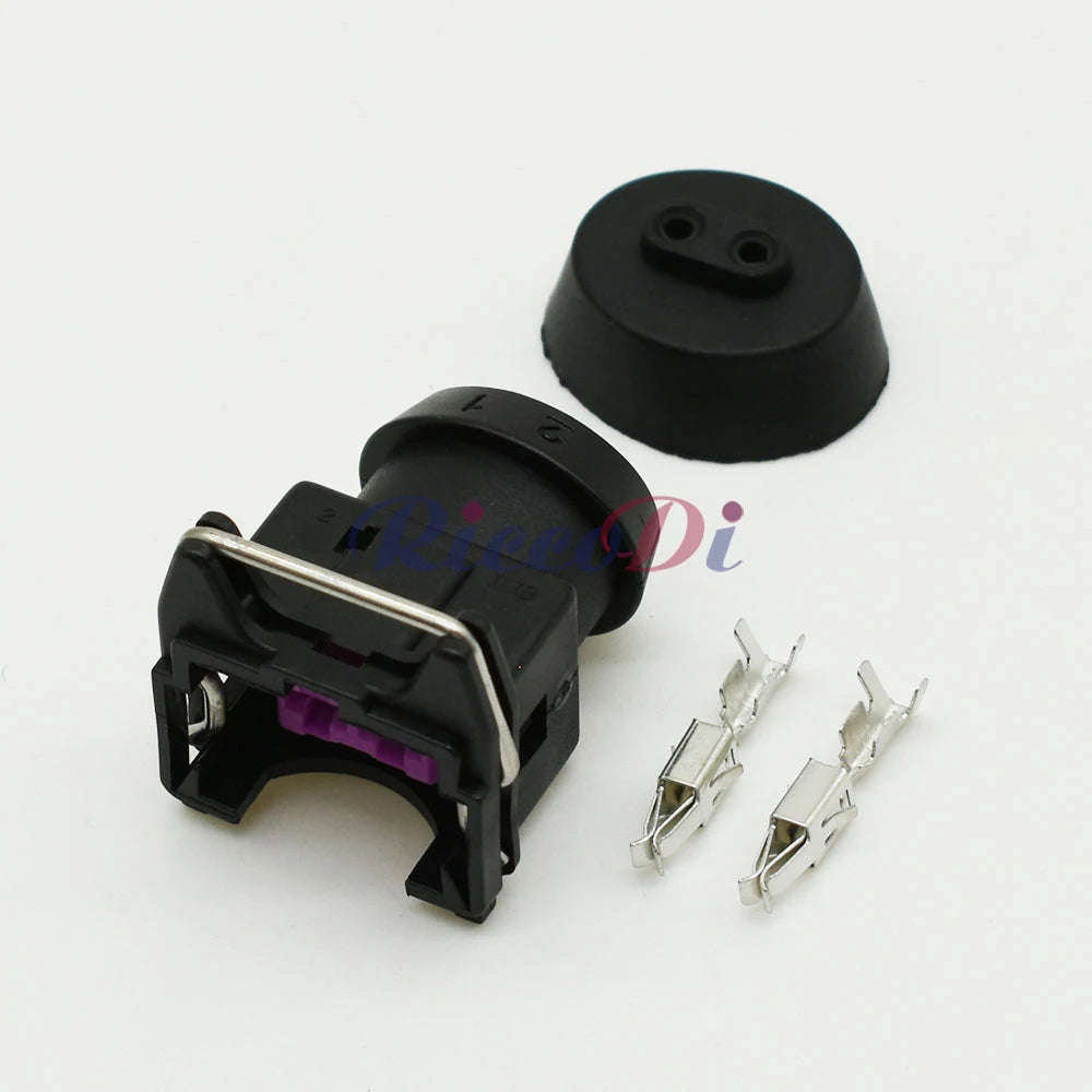 DJ7023A/B-3.5-21 2-Pin 3.5mm Waterproof Automotive Connector Plug with Terminals