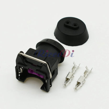 DJ7023A/B-3.5-21 2-Pin 3.5mm Waterproof Automotive Connector Plug with Terminals