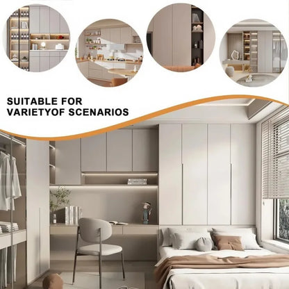 10/1Sets Non-Magnetic Touch Latch Cabinet Door Catch Push To Latch and Unlatch Furniture Cupboard Wardrobe Drawer Accessories