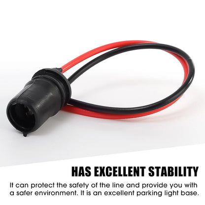 T10 W5W 147 Bulb Socket Holder Connector Car Wedge Light Rubber Plug Extension Wire Harness Adapter Auto Instrument Lamp Parts