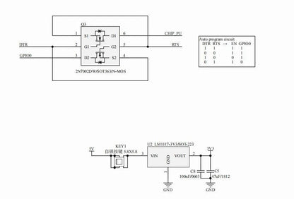 ESP8266/ESP32 Development Board Test Programmer and Downloader Socket for ESP Modules