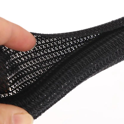 8-32mm Self-Closed Braided Cable Sleeve Wire Organizer High Protection