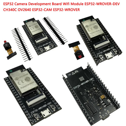 ESP32-WROVER Camera Development Board with WiFi, CH340C, and OV2640 Module