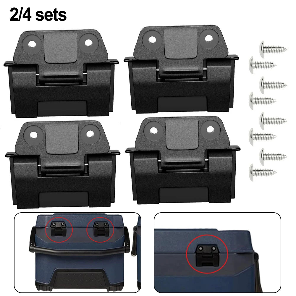For Igloo Cooler Replacement Hinges with Screws for 25QT 52QT 72QT Plastic and Metal Components for Cooler Repair