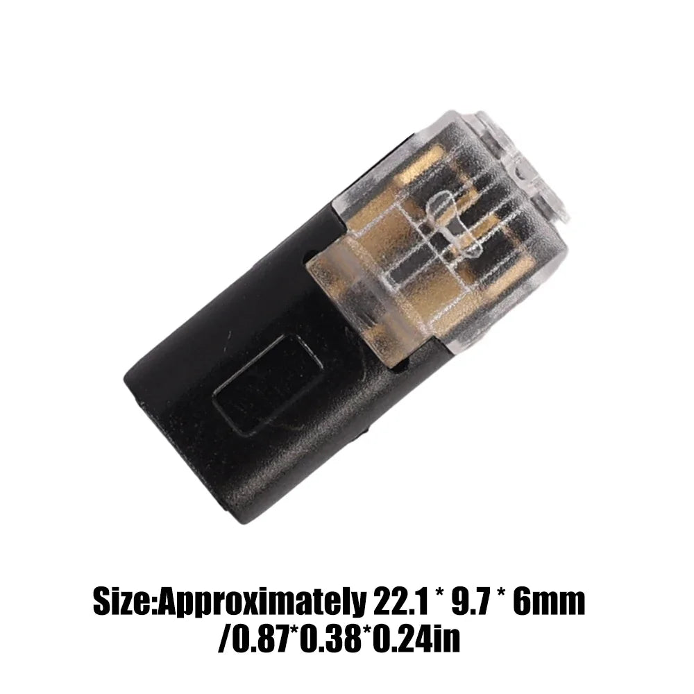 2 Pin Automotive Waterproof Connector Wire Terminal ABS 18-22AWG 300V 10A