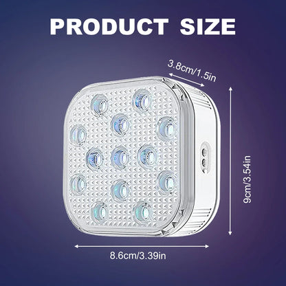 Underwater Lights LED Submersible Pool Lights Rechargeable 200FT Remote Control Swimming Pool Light with Timer Color Changing