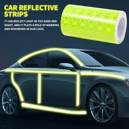 Car Reflective Tape Safety Warning Sticker – Anti-Collision Protective Strip Film for Auto & Moto