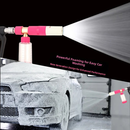 Snow Foam Cannon Pot with 1/4” Quick Connector — Adjustable Nozzle for Pressure Washer Car Pre-Wash