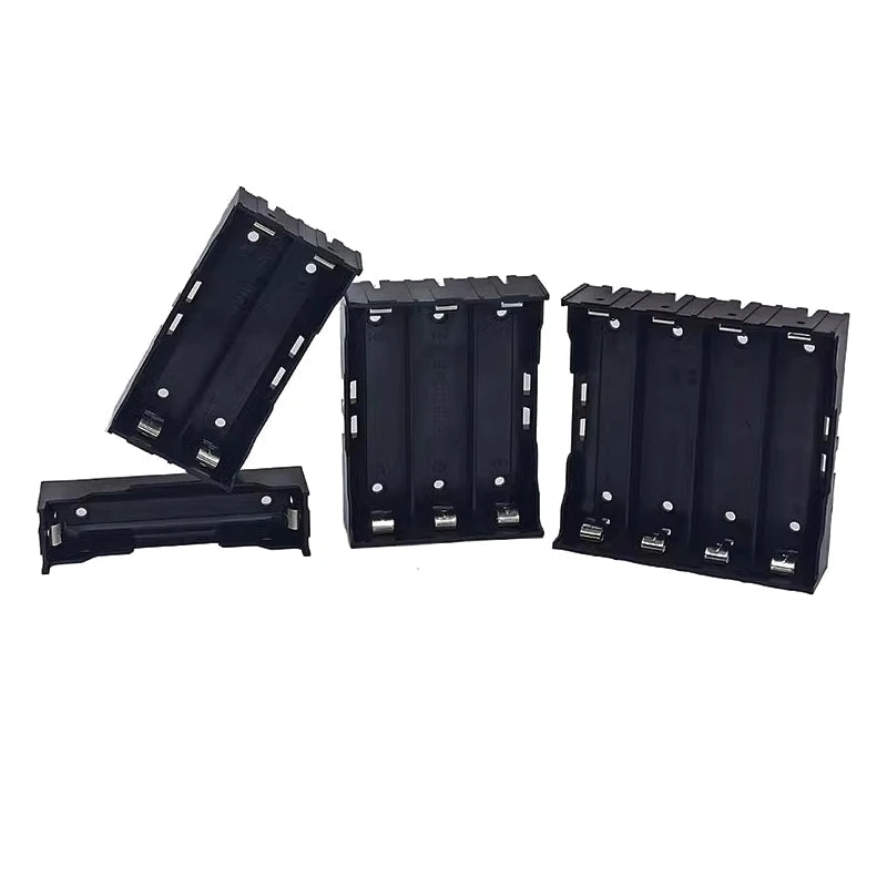 ABS 18650 Battery Holder Case Storage Box with Hard Pin Slots for 1-4 Cells