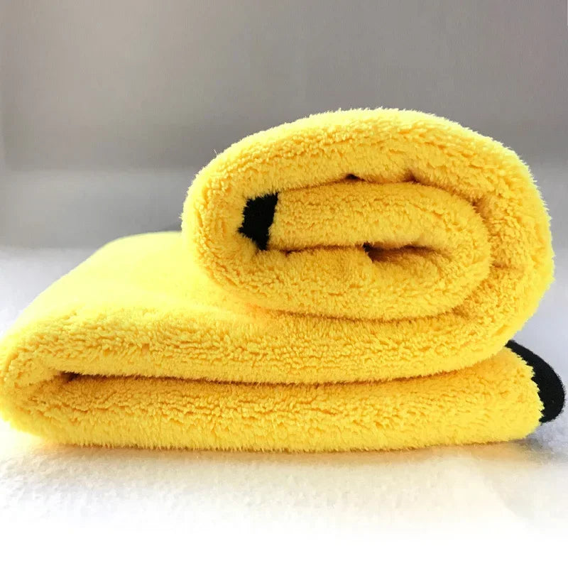 Thick Microfiber Car Cleaning Towels Double Layer Absorbent Cloth