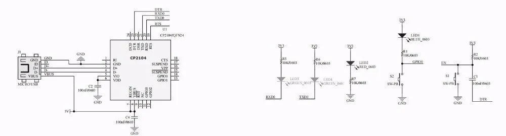 ESP8266/ESP32 Development Board Test Programmer and Downloader Socket for ESP Modules