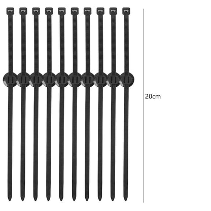 Vehicle Wiring Harness Push Mount Cable Tie Clip 15cm 20cm