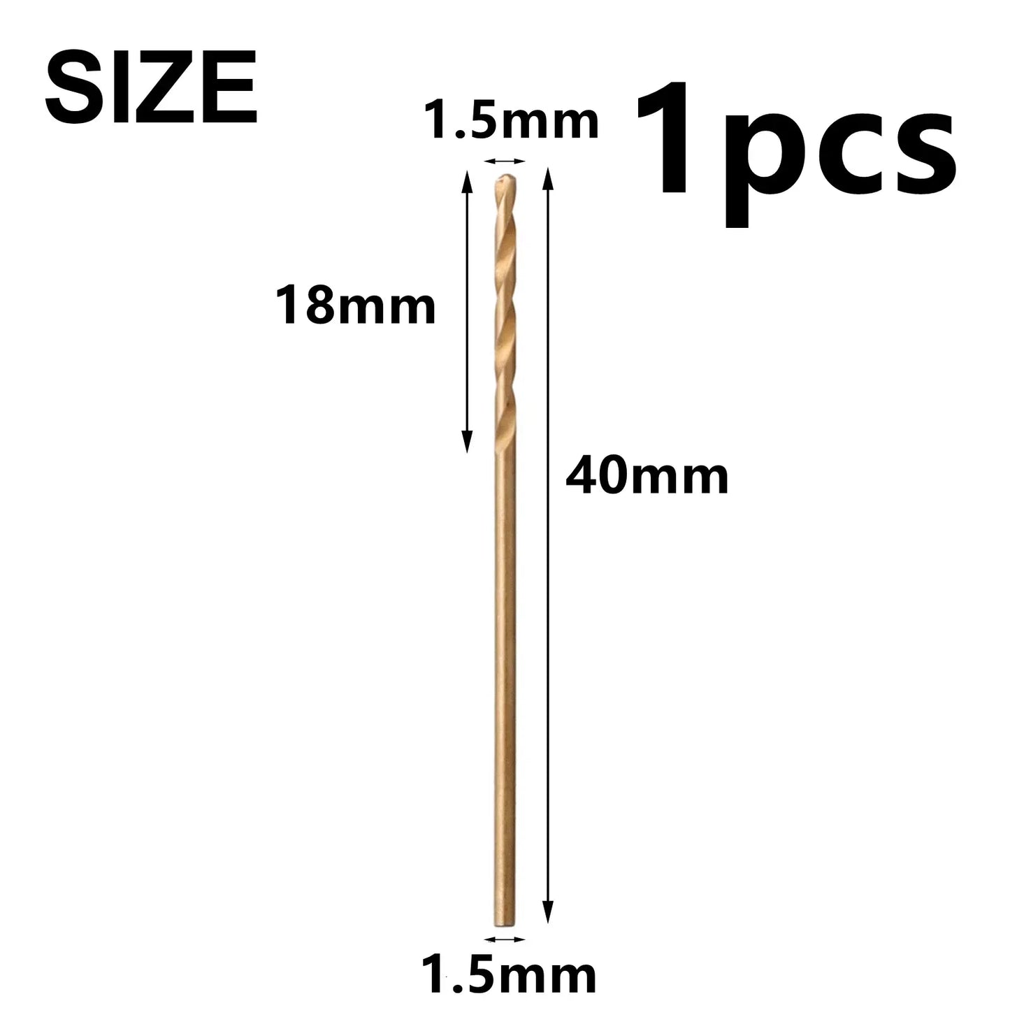 HSS M35 Cobalt Drill Bit Set 1–3mm for Stainless Steel Auger High-Quality Drill Press Power Tool Parts