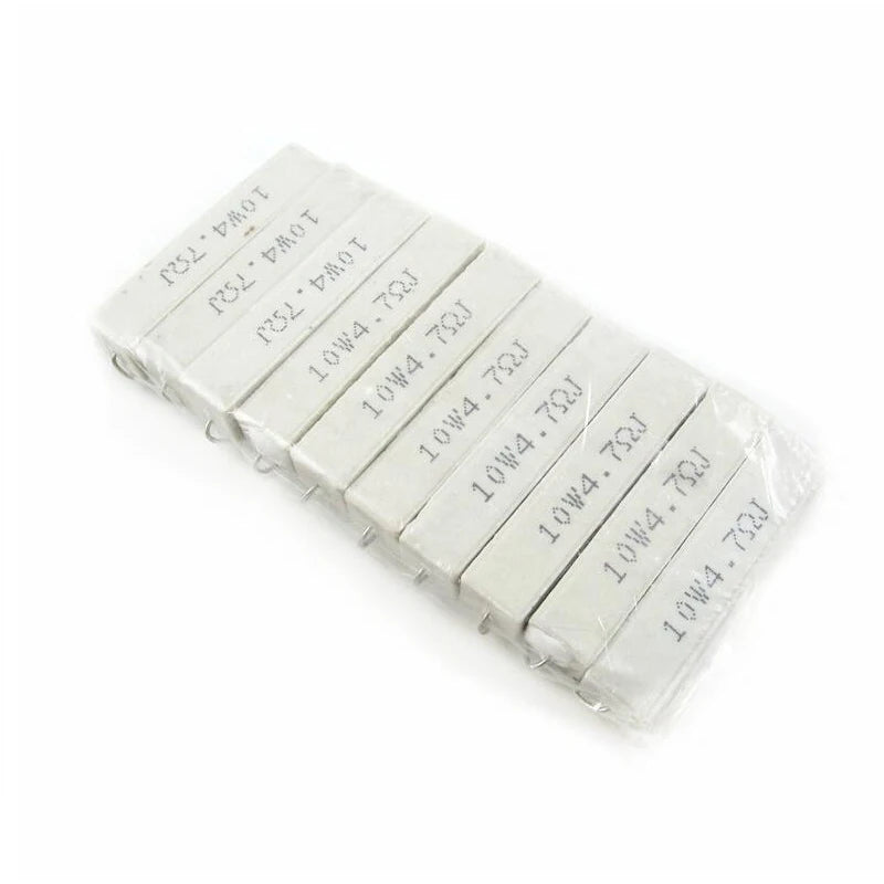 2pcs BPR56 Ceramic Power Resistors 5W 10W 0.1Ω–10KΩ Cement Resistor for Electronics