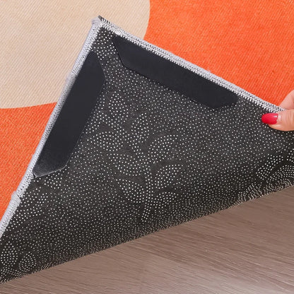 8-40PCS Carpet Non-slip Sticker Reusable Washable Anti Curling Carpet Patch Fixed Stickers Floor Rug Mat Tape Gripper Corner Pad